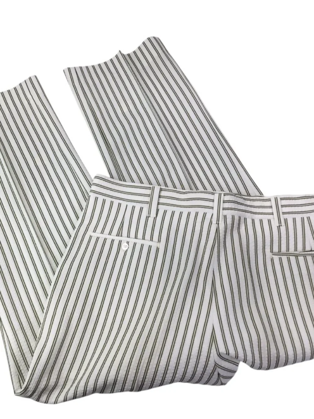 Vintage Haggar Seersucker Men's Pants NWT Stretch Textured 38 X 29 Polyester NOS